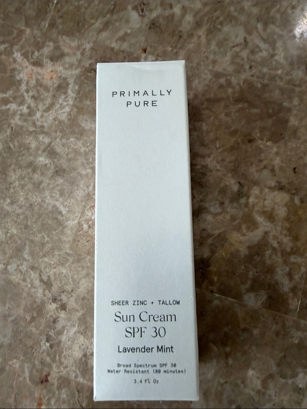 Primally Pure Lavender Mint SPF 30 Sheer Zinc Sun Cream — White